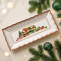 Фарфоровое блюдо 28 х 12,5 см Christmas eve арт. 16035