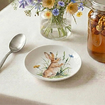 Блюдце фарфоровое 10 см Rabbit арт. 13508