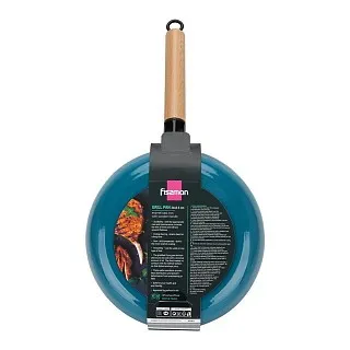 Чугунная эмалированная сковорода-гриль 24 см арт. 4045