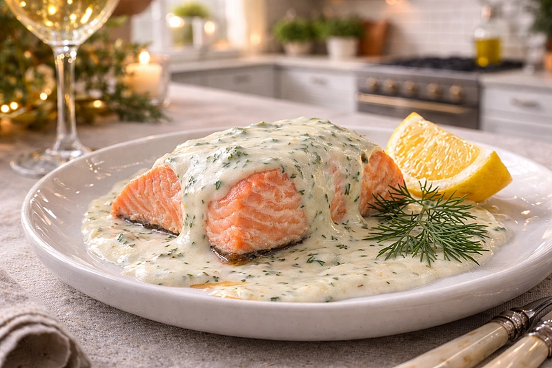 Филе горбуши в сливочном соусе: рецепт для праздничного стола