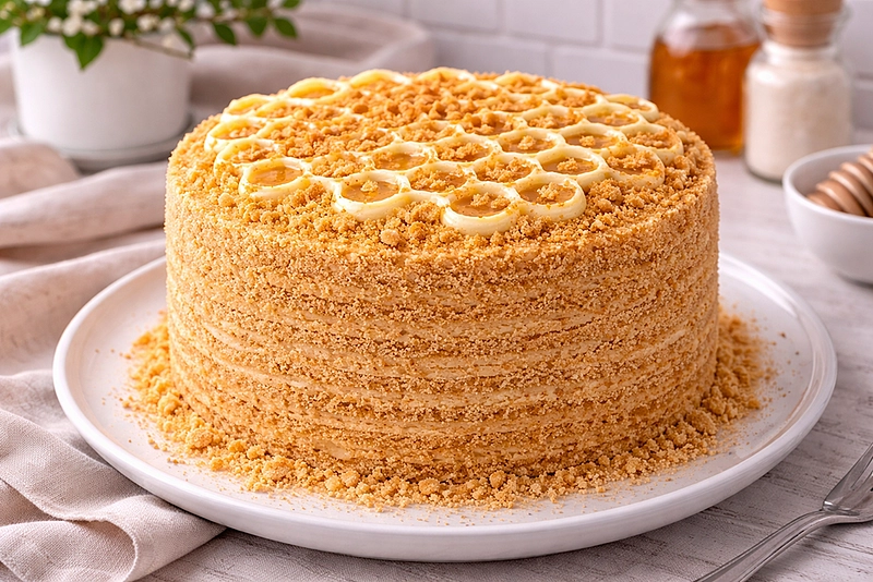 Торт «Медовик»: рецепт с нежным кремом