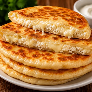 Лепешки с творогом и сыром: просто и сытно