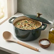 Кастрюля 2,6 л / 20 см Le Mans green (эмалированный чугун)