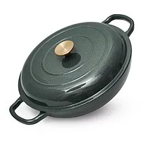 Жаровня 30 см / 3,3 л - эмалированный чугун Le Mans Green
