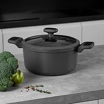 Кастрюля с антипригарным покрытием 24 см / 4,7 л Titanium pro