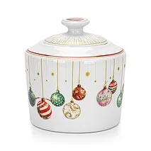 Сахарница фарфоровая 320 мл Christmas balls