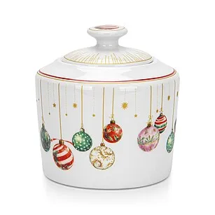 Сахарница фарфоровая 320 мл Christmas balls