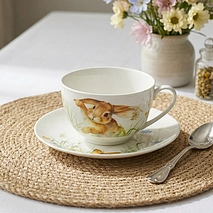 Чашка с блюдцем фарфор 200 мл Rabbit арт. 13727