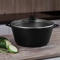 Большая кастрюля с антипригарным покрытием 7 л / 30 х 14,5 см Cook pro