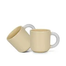 Набор из 2-х фарфоровых кружек 400 мл Yellow