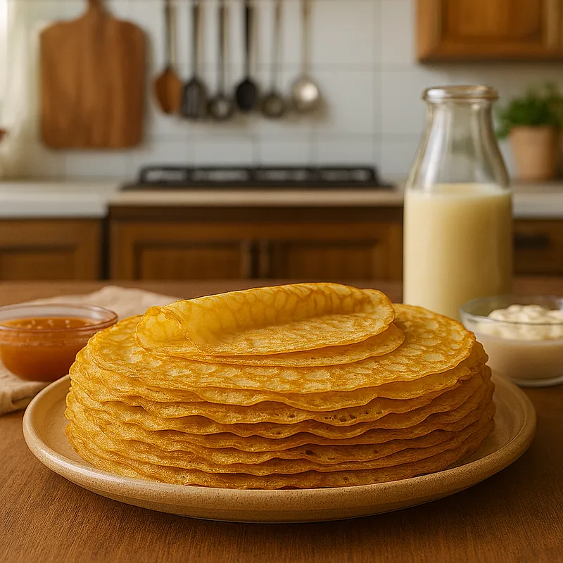 Тонкие блинчики на молоке: рецепт как у бабушки