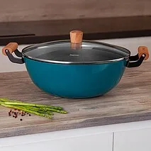 Кастрюля чугунная 32 см / 8 л Seagreen