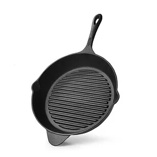 Сковорода-гриль чугунная 30 см арт. 4098 (индукция)