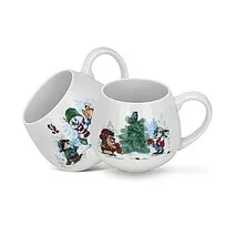 Фарфоровые чашки 400 мл / 2 шт С Новым годом! арт. 13741