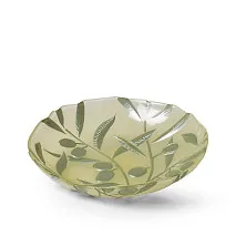 Блюдо сервировочное стеклянное 21 см Olive