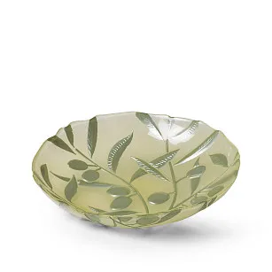 Блюдо сервировочное стеклянное 21 см Olive