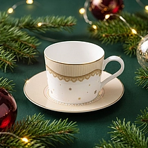 Фарфоровая чашка с блюдцем 250 мл Christmas eve арт. 13339
