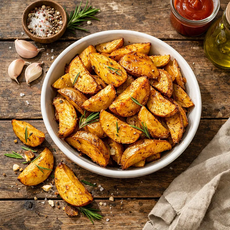 Картофель по-деревенски: рецепт с хрустящей корочкой