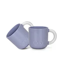 Набор из 2-х фарфоровых кружек 400 мл Lilac