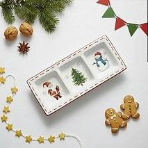 Менажница 31,5 см Merry Christmas арт. 0377