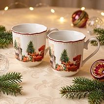 Фарфоровые кружки 2 шт / 350 мл Christmas eve арт. 16033
