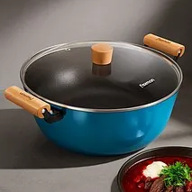 Кастрюля чугунная 24 см / 4 л Seagreen арт. 4014