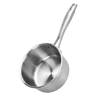 Ковшик из нержавейки с крышкой 1,6 л / 16 см Premium one