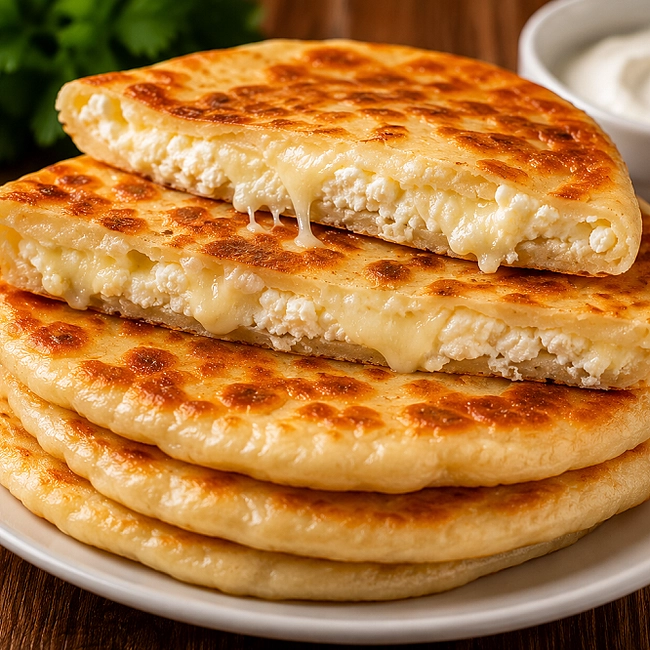 Лепешки с творогом и сыром: просто и сытно