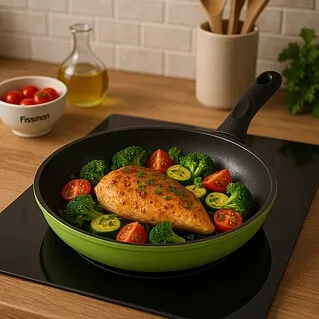 Чем полезна зеленая сковорода