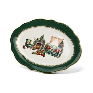 Фарфоровое блюдо 36 х 24,5 см Christmas eve