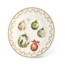 Тарелка фарфоровая 27 см Christmas balls арт. 13343