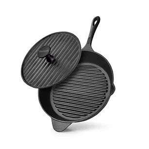 Сковорода 30 см + пресс 24 см (чугун)