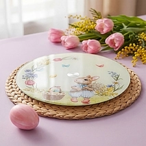 Блюдо вращающееся 32 см (стекло) Easter