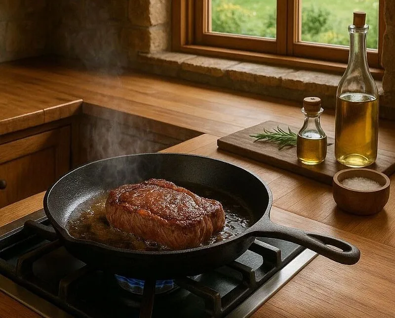Как правильно жарить стейк на сковороде дома