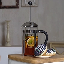 Френч-пресс из нержавеющей стали со стеклянной колбой 1 л Freddo