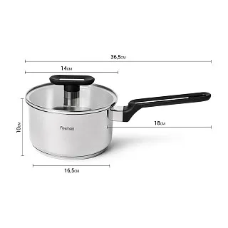 Ковш из нержавеющей стали 18 см / 2,4 л Mia