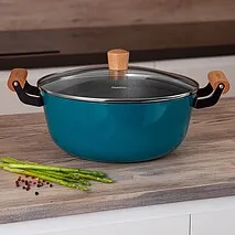 Кастрюля чугунная 28 см / 6 л Seagreen арт. 4015