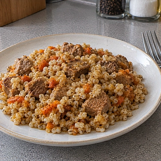 Рассыпчатая перловка с мясом для сытного обеда