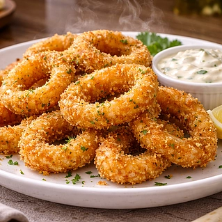 Кольца кальмара в хрустящей панировке: рецепт как в ресторане