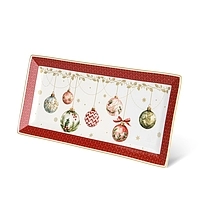 Блюдо сервировочное фарфоровое 30,5 см Christmas balls арт. 13350