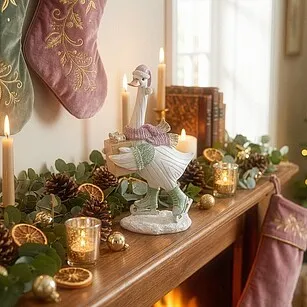 Статуэтка "Гусь с подарком" 19 см (полирезин)