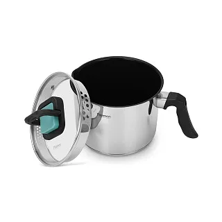 Кастрюля из нержавеющей стали с антипригарным покрытием 2,5 л (для молока)