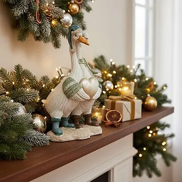 Статуэтка "Гусиная пара" 19 см (полирезин)