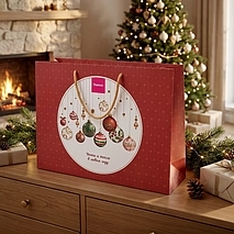 Пакет бумажный 40х30х12 см Christmas balls арт. 08539