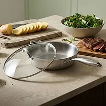 Глубокая сковорода с крышкой 28 см Аeternum