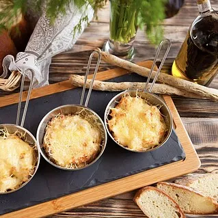 Кокотница из нержавеющей стали – порционный ковшик для жульена и яиц-кокот