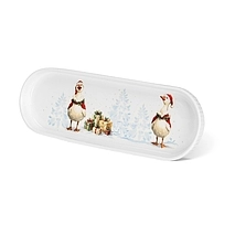 Фарфоровое блюдо 26 х 8,5 см Goose party