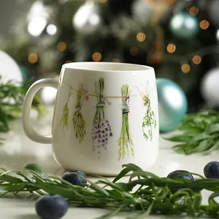 Кружка фарфоровая 400 мл Provence rabbit