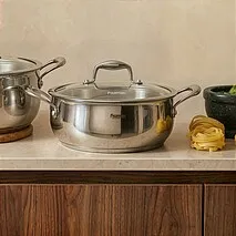 Сотейник из нержавеющей стали 24 см / 4,5 л Inducta