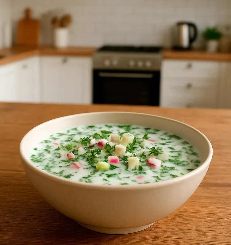 Окрошка на кефире: рецепт холодного супа для жаркого лета